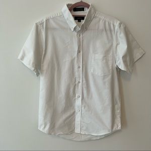 Boys white button down